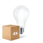 Multipack 4x Philips Classic LED Bulb E27 Pear Frosted 17.5W 2452lm - 840 Cool White | Replaces 150W
