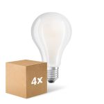Multipack 4x Ledvance  Classic LED E27 Pear Filament Frosted 24W 3452lm - 827 Extra Warm White | Replaces 200W