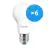 Multipack 6x Philips MASTER Value LED Bulb E27 Pear Frosted 7.8W 1055lm - 927 Extra Warm White | Best Colour Rendering - Dimmable - Replaces 75W