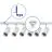 Complete Set 1-Phase Rail L 1 x 1,5 Meter White | incl. 6x Spot + GU10 2700K 3W Dimmable + End Cap, Power Connector and L -Connector