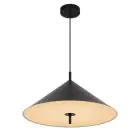 D'Lite Pendant Crochte Metal And Plastic Frosted Black | Suitable For 3x E27