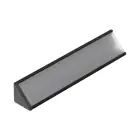 Topmet LED Profile CABI12 E slide - 1m - Complete set - Black